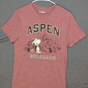 Peanuts Aspen Colorado Graphic T-Shirt - Red